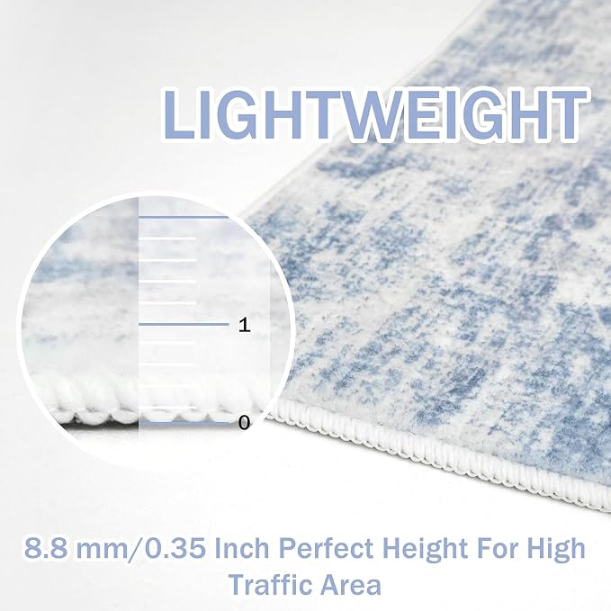 IOHOUZE Abstract Runner Rug 2x5 Ft Washable Runners