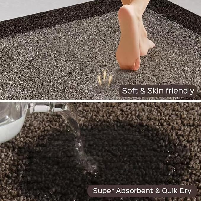 Machine Washable Runner Rug 32" x 120", Non Slip Kitchen Mat