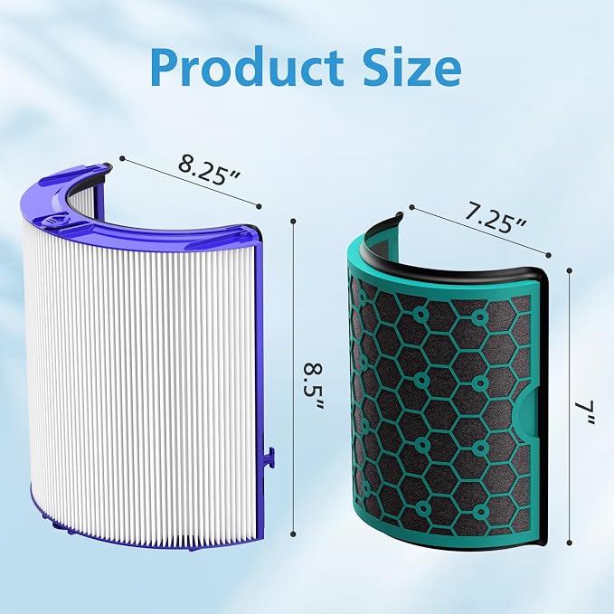 2 Pack TP04 Replacement Filter for Dyson TP04 HP04 DP04 TP05 DP05 Air Purifier