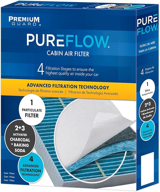 PureFlow Cabin Air Filter PC99239X | Fits 2019-2024 Kia Forte, 2021-2024