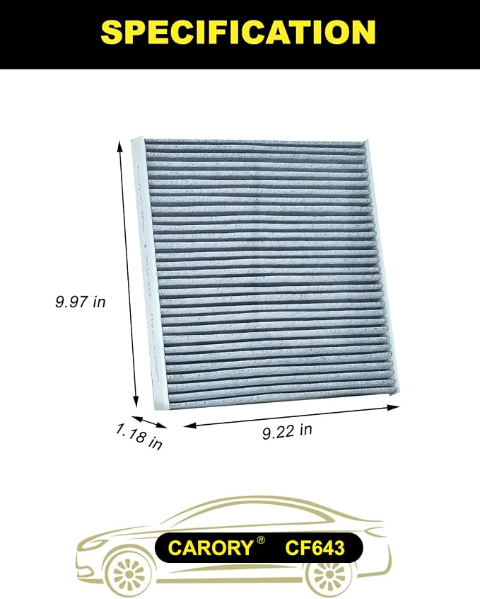 Cabin Air Filter w/Activated Carbon