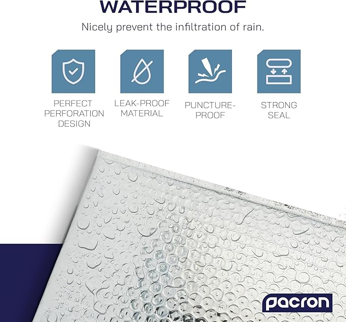 500-Pack Insulated Silver Thermal Bubble Mailers 6.5 x 11 - Waterproof Metallic Foil Self-Sealing Padded Envelopes for Cold Shipping, Perishables, Food, Cosmetics, Pharmaceuticals