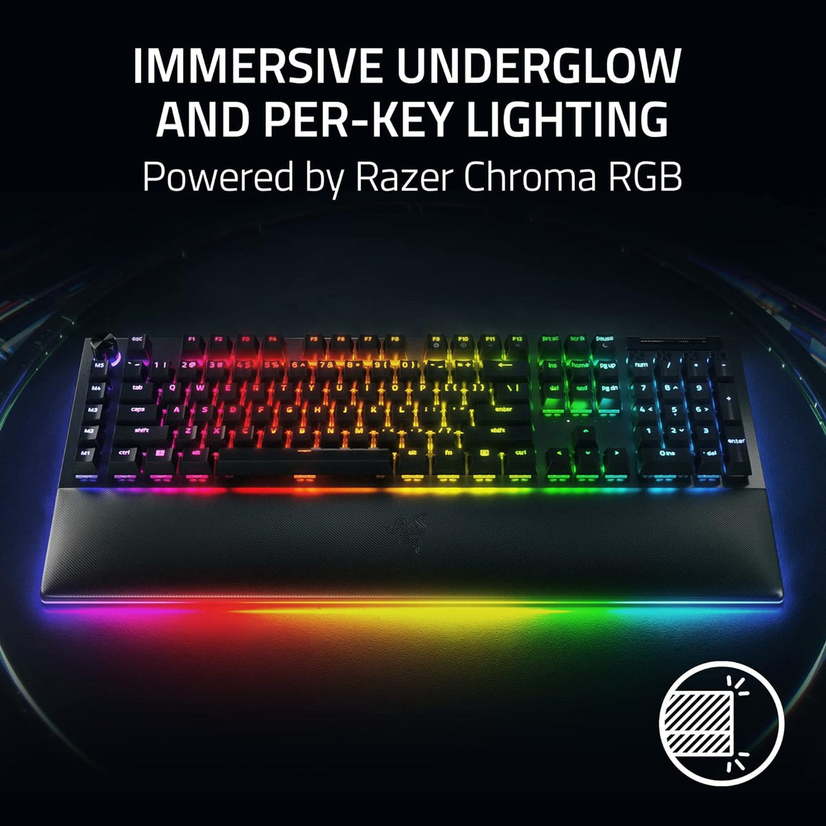 Razer BlackWidow V4 Pro Wired Mechanical Gaming Keyboard, Yellow Switches