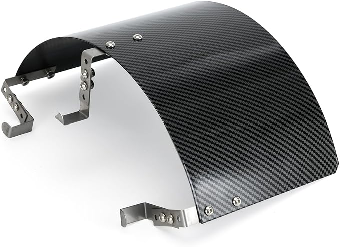 PTNHZ Universal Stainless Steel Air Intake Filter Cover Heat Shield Fits