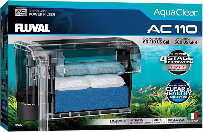 Fluval - Clear for AC70/AC110 Power Filter, 10.8 oz / 310 g, for Use in