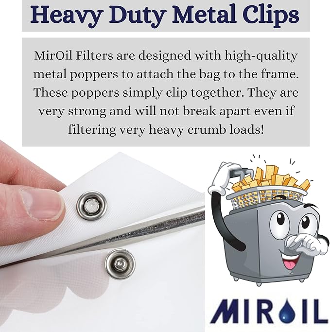 MirOil RB22FS Oil Polishing Filter Bag, Maintain Quality & Taste of Fried Foods