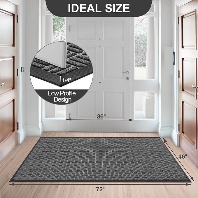 Mibao Front Door Mat, Heavy Duty Durable Welcome Mat