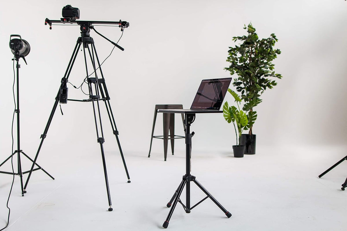 Gator Frameworks Laptop & Projector Tripod Stand with Height & Tilt Adjustment (GFWLAPTOP1500)