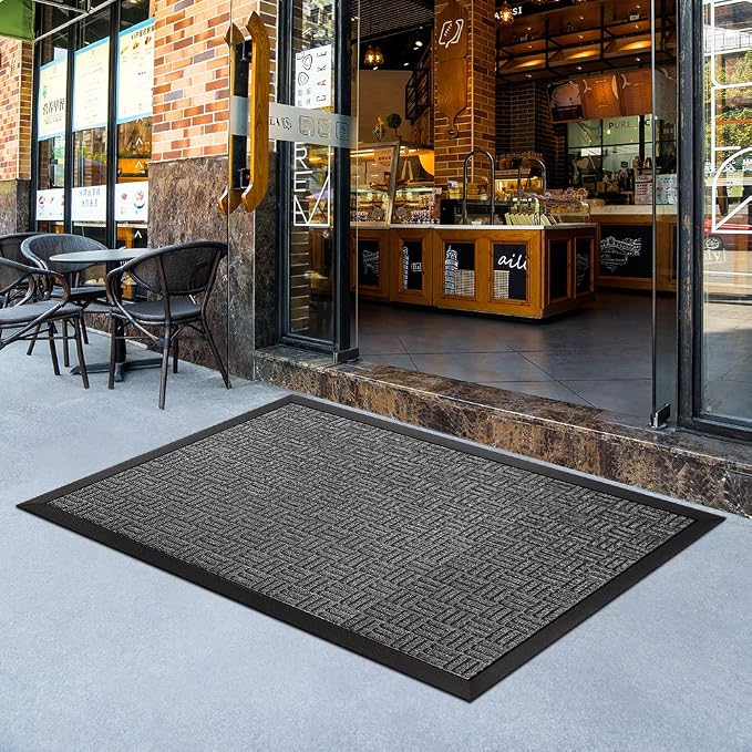 Mibao Front Door Mat, Heavy Duty Durable Welcome Mat