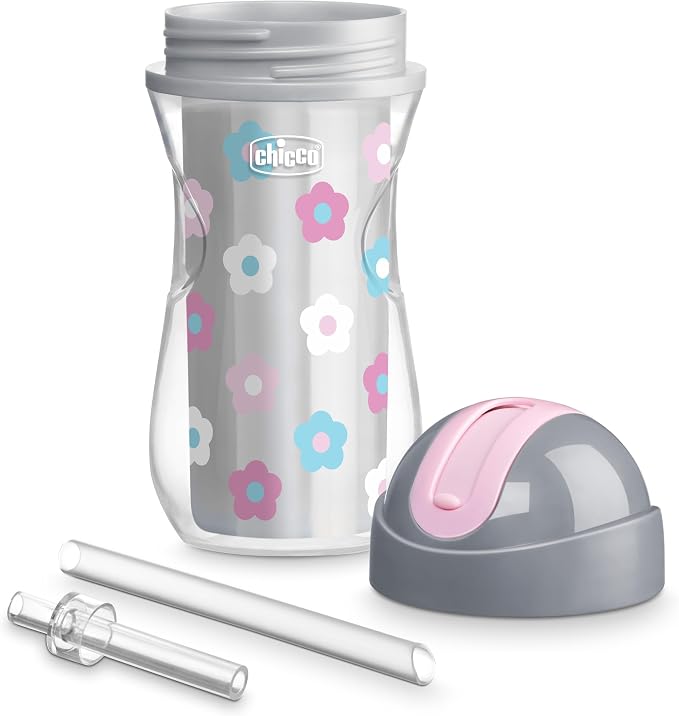 Chicco Insulated Straw Sippy Cup 12+ Months, 9oz Toddler Training Cup