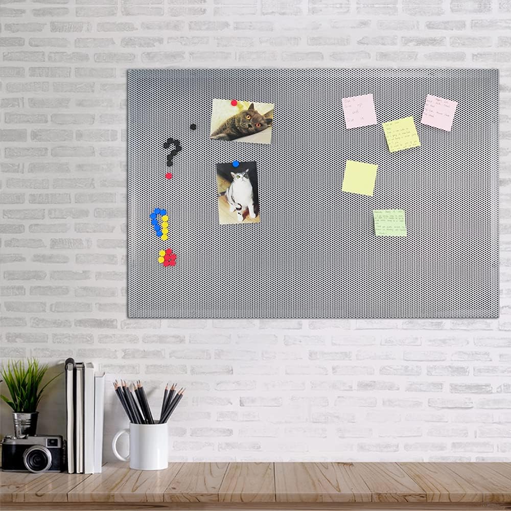 JILoffice Bulletin Board, Magnetic Board 36 x 24 Inch, Great Wall Mounting Board with 40 Magnets, Decorative Board for Photos and Messages for Office Home and School