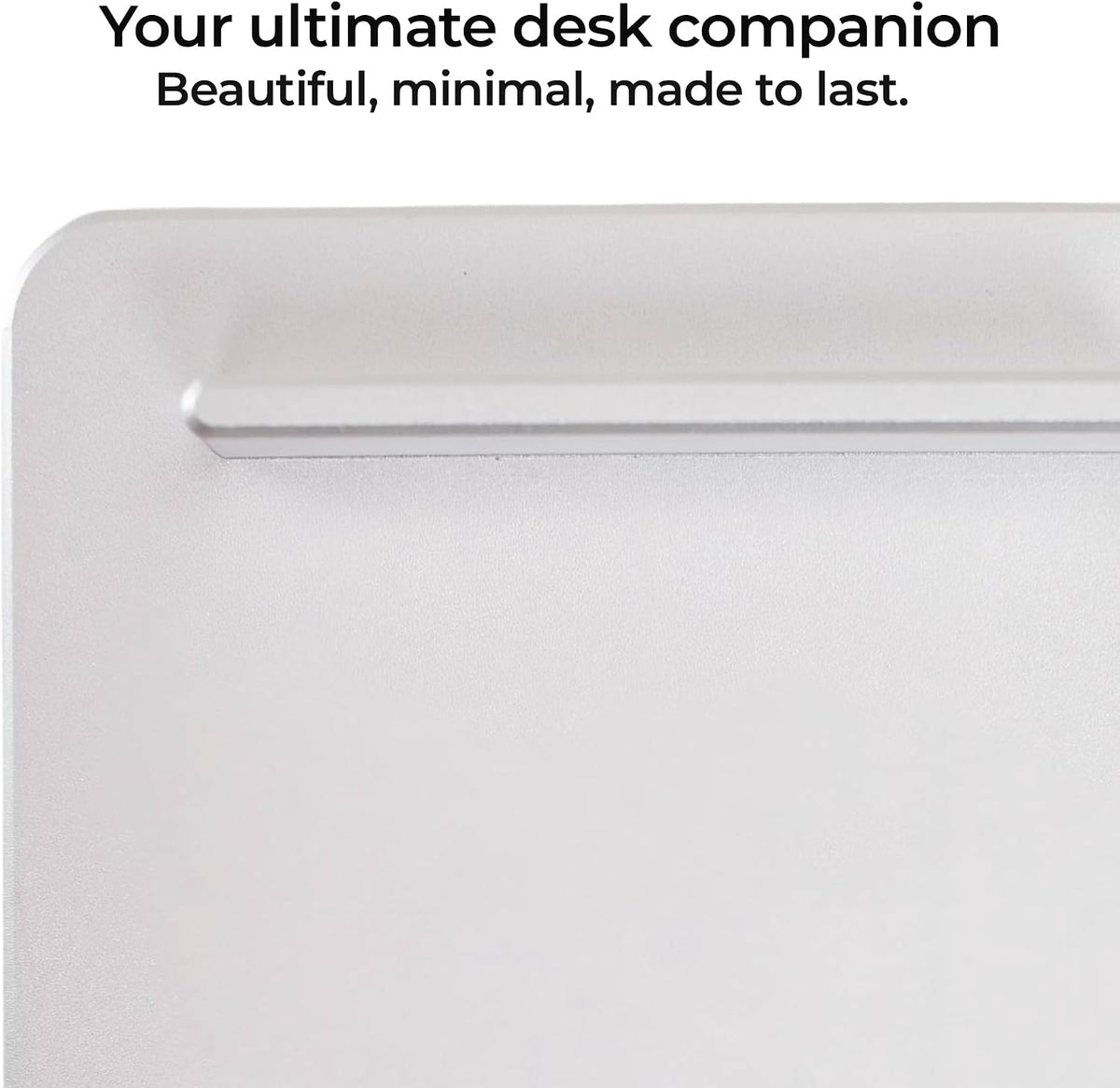 Unstoppable Tasks – 31 Blank Daily To-Do Cards with Aluminum Desk Card Holder, Minimalist Office Productivity To-Do Cards, Modern Desk Gift for Teams, Managers & Students (Silver)