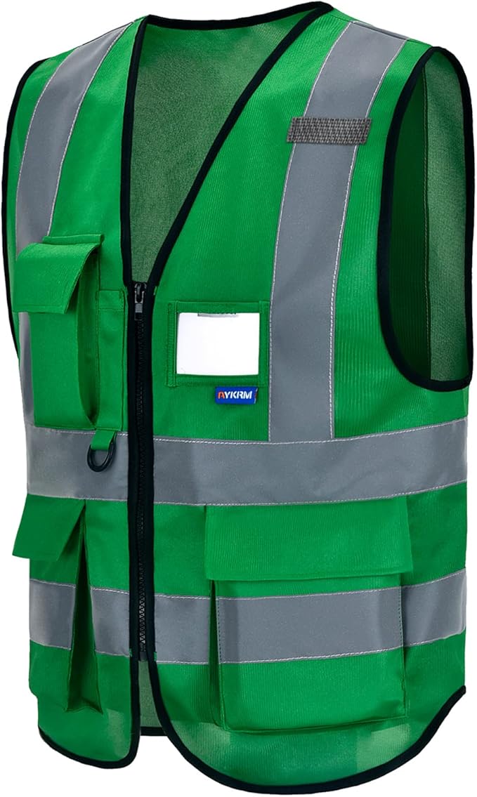 A-SAFETY High Visibility Reflective Safety Vest Customize Logo (XS-8XL)