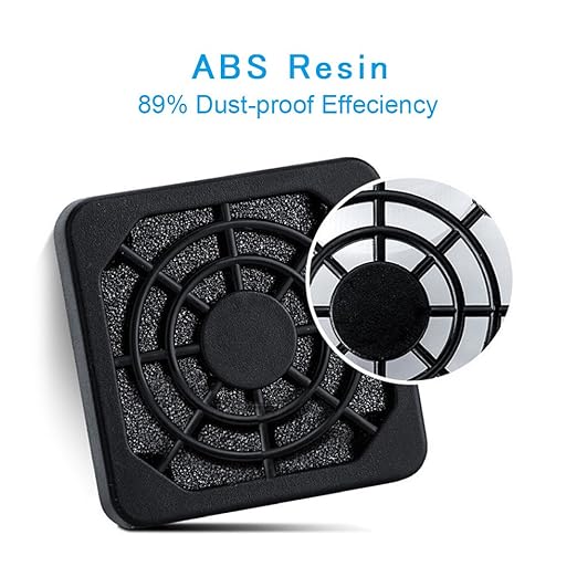 ELUTENG 40mm Fan Filter Dustproof Cover USB Cooling Ventilator Plastic Grill 40