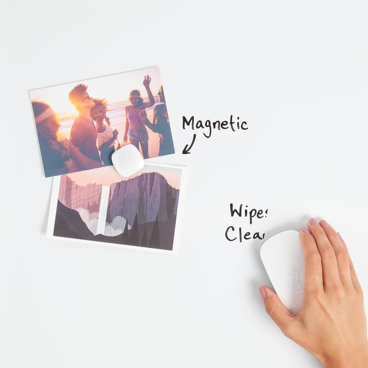 U Brands Dry Erase Whiteboard, 36" x 24", Magnetic, Aluminum Frame