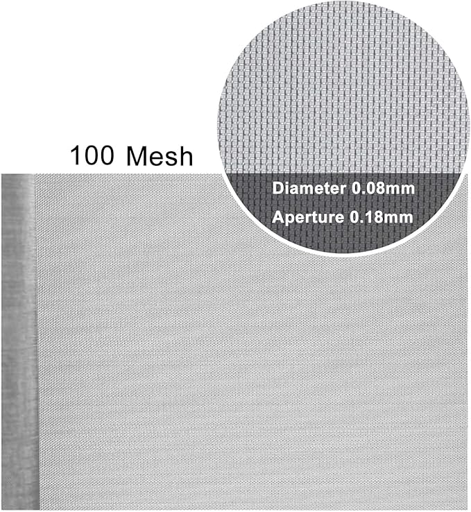 304 Stainless Steel Woven Wire Mesh, Stainless Steel Wire Mesh 100 Mesh Filter