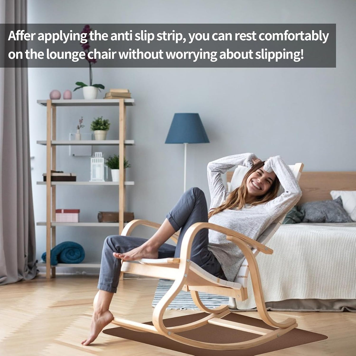 Recliner Pads for Hardwood Floors,Non Slip Recliner Grippers,Under Recliner Floor Protectors,Furniture Pads to Prevent Sliding,Non Slip Furniture Rail Pad for Recliners,Swivel Chairs