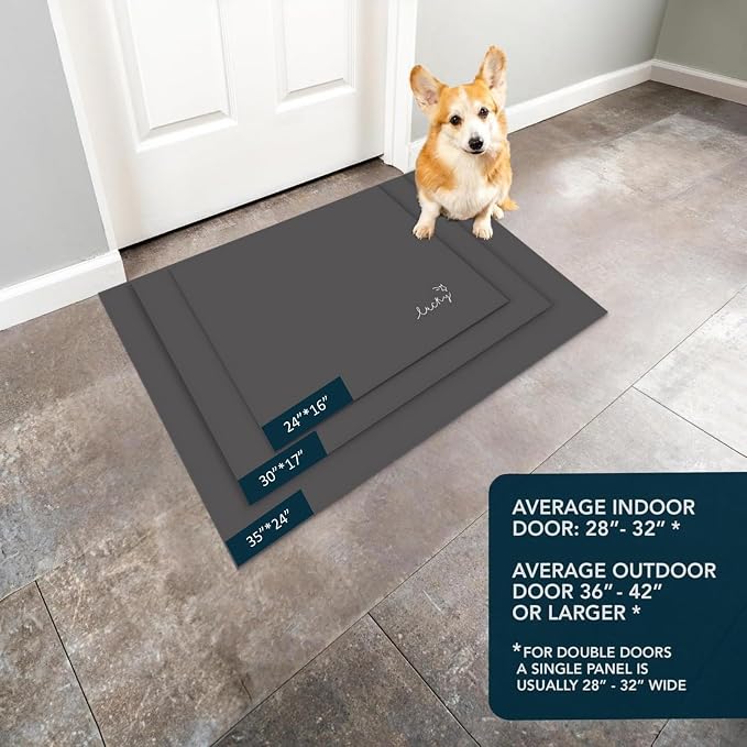 Ultra Thin Door Mat Indoor Entrance, 1/10 in Thin Door Mats