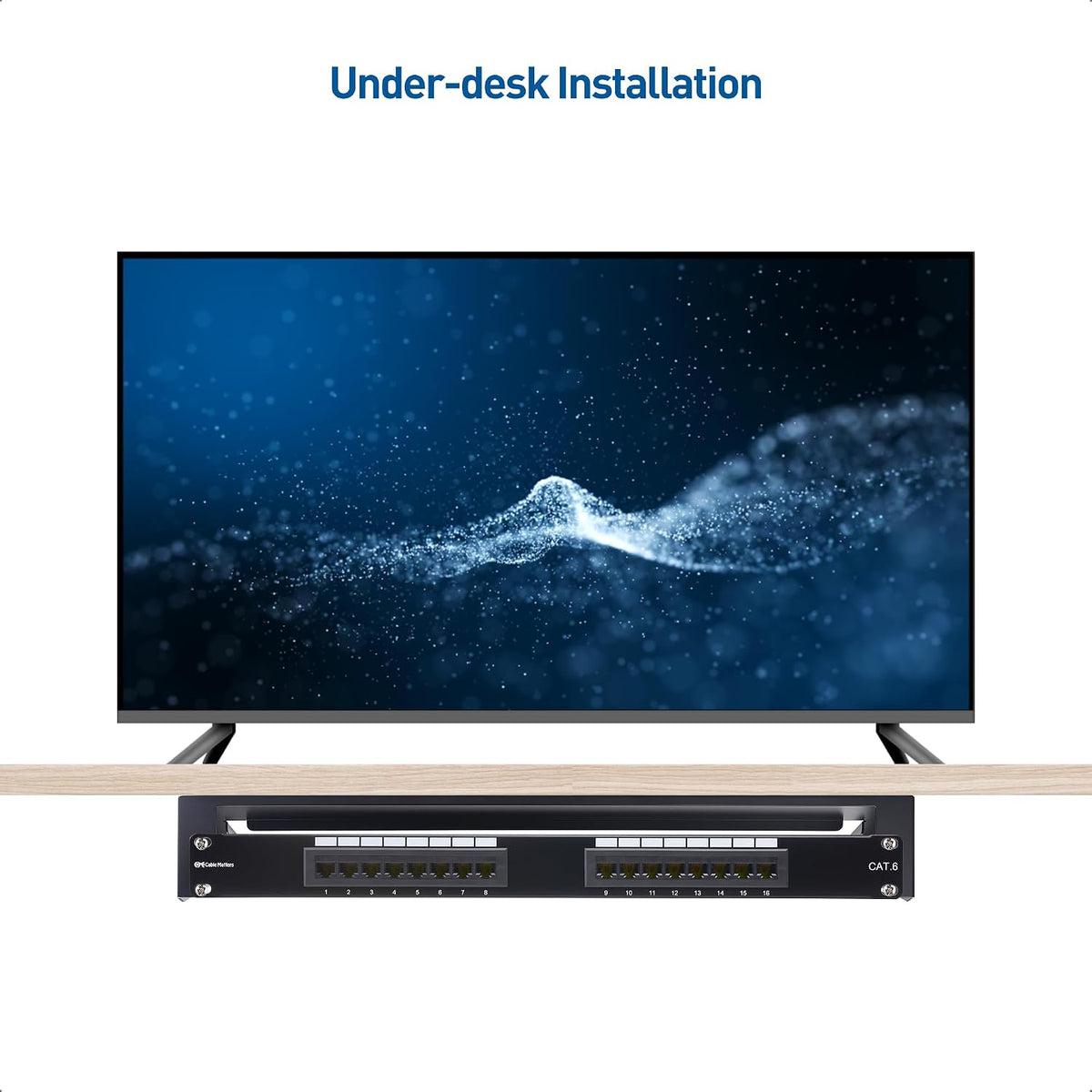 [Enhanced] Cable Matters Max 170 lbs 19-inch Vertical 1U Wall Rack Bracket