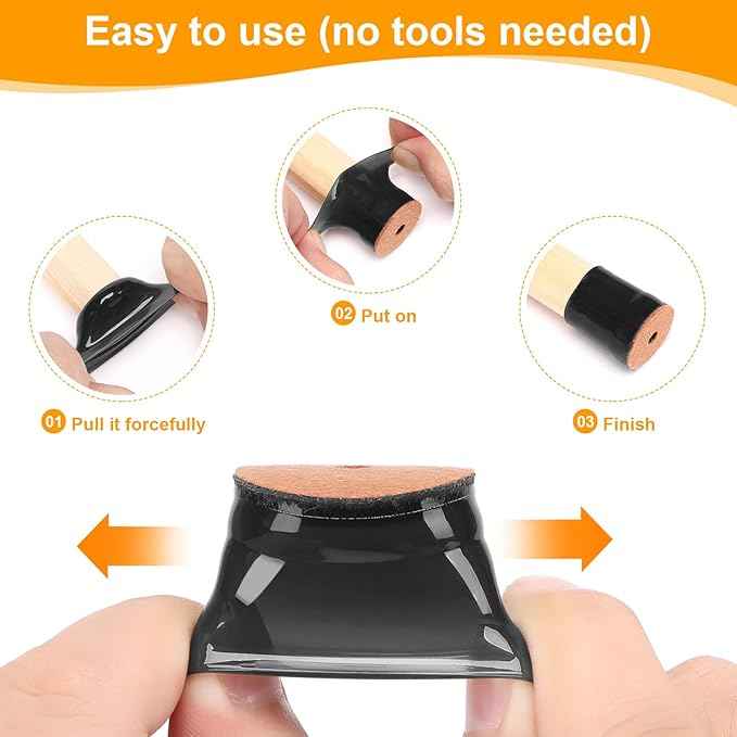 CHUNZEXI 36 Pack Chair Leg Floor Protectors