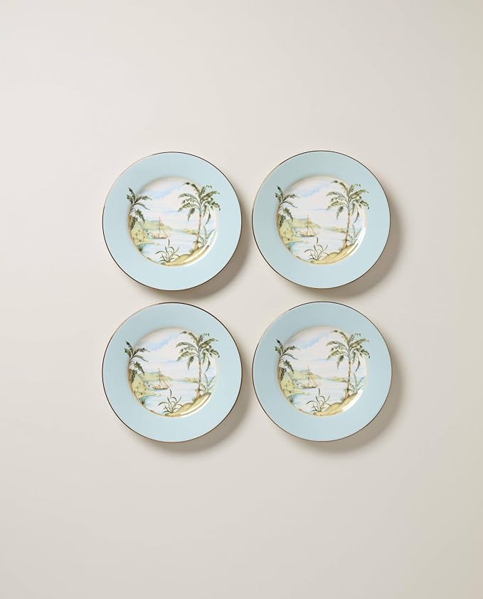 Lenox British Colonial 4-Piece Accent Plates, Appetizer Plate Set