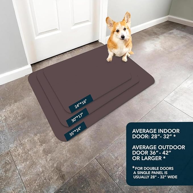 Ultra Thin Door Mat Indoor Entrance, 1/10 in Thin Door Mats