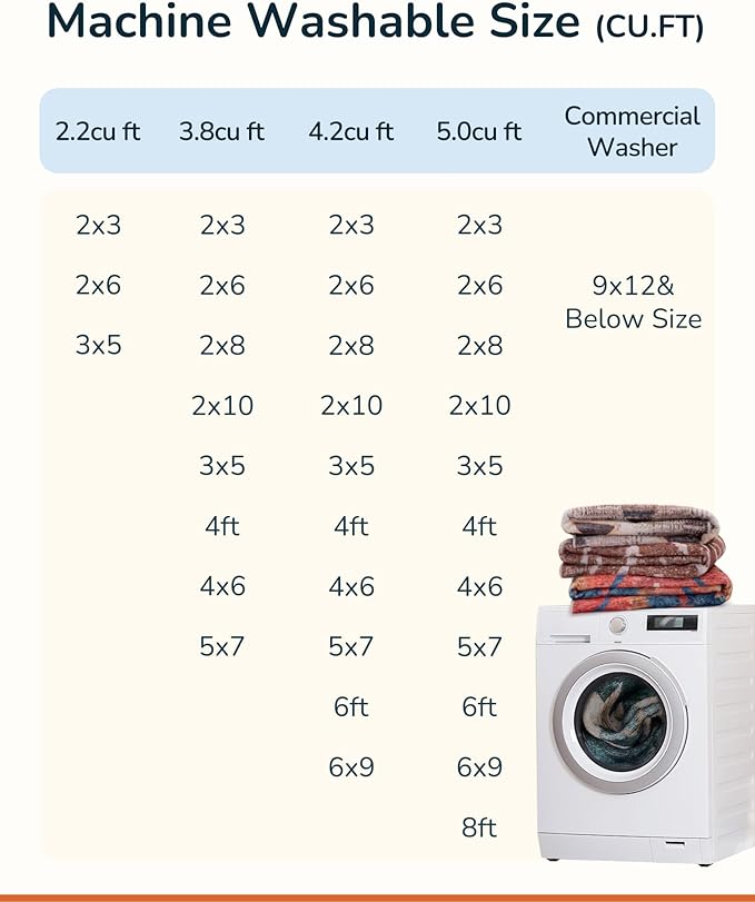 BESTSWEETIE Area Rug 8x10 Rug Machine Washable Non-Slip Low Pile Print Pattern