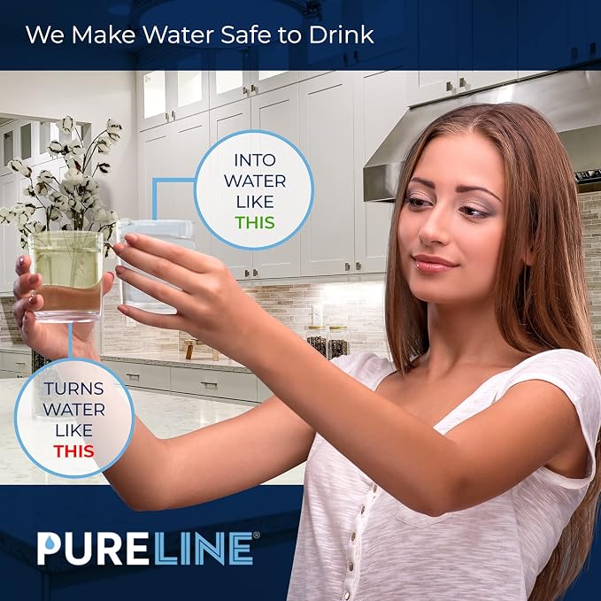 Pureline FQSLF Under Sink Water Filter Replacement. Compatible