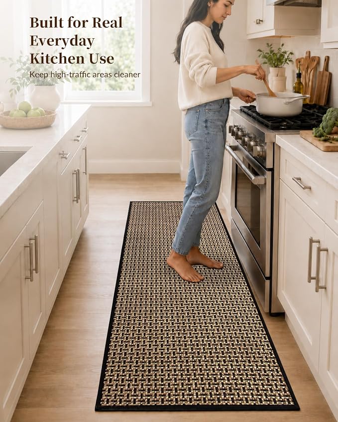 eqivei Kitchen Runner Rug, Island Walkway, Hallway or Laundry Room