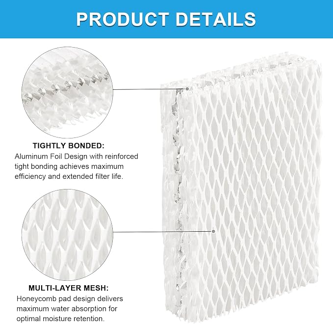 4Pcs WF813 Humidifier Filters Replacement Wick Filter Compatible