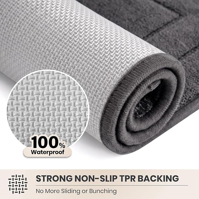 PURRUGS Dirt Trapping Door Mat 32" x 70", Non-Slip/Skid Machine Washable