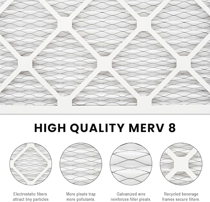 14x18x1 Air Filter MERV 8, HVAC/Furnace AC Filter Replacement, Dust