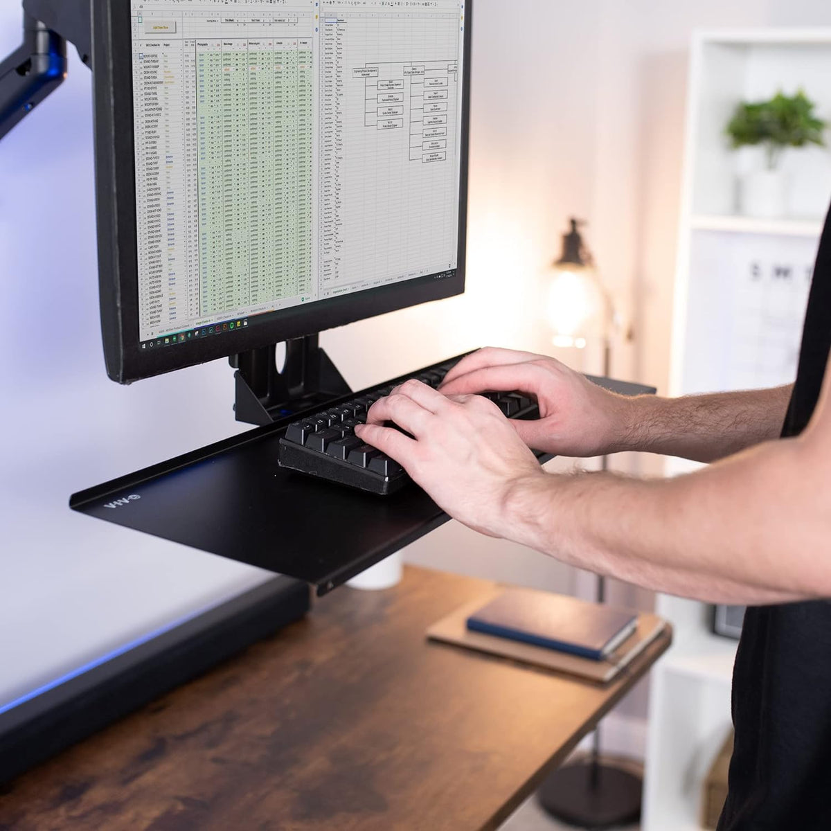 VIVO VESA Mounted 26 x 8 in Keyboard Tray & Mouse Platform
