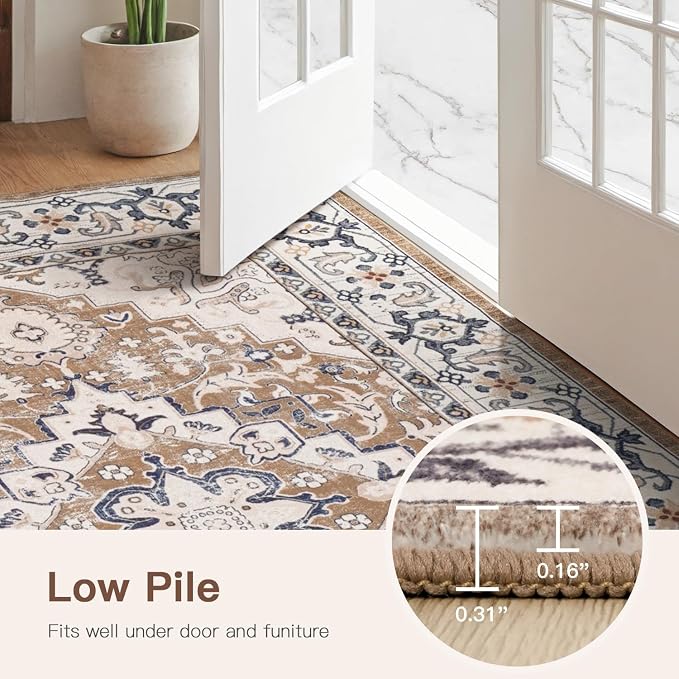 Lofus 9x12 Area Rugs for Living Room, Washable Area Rug, Rugs for Bedroom