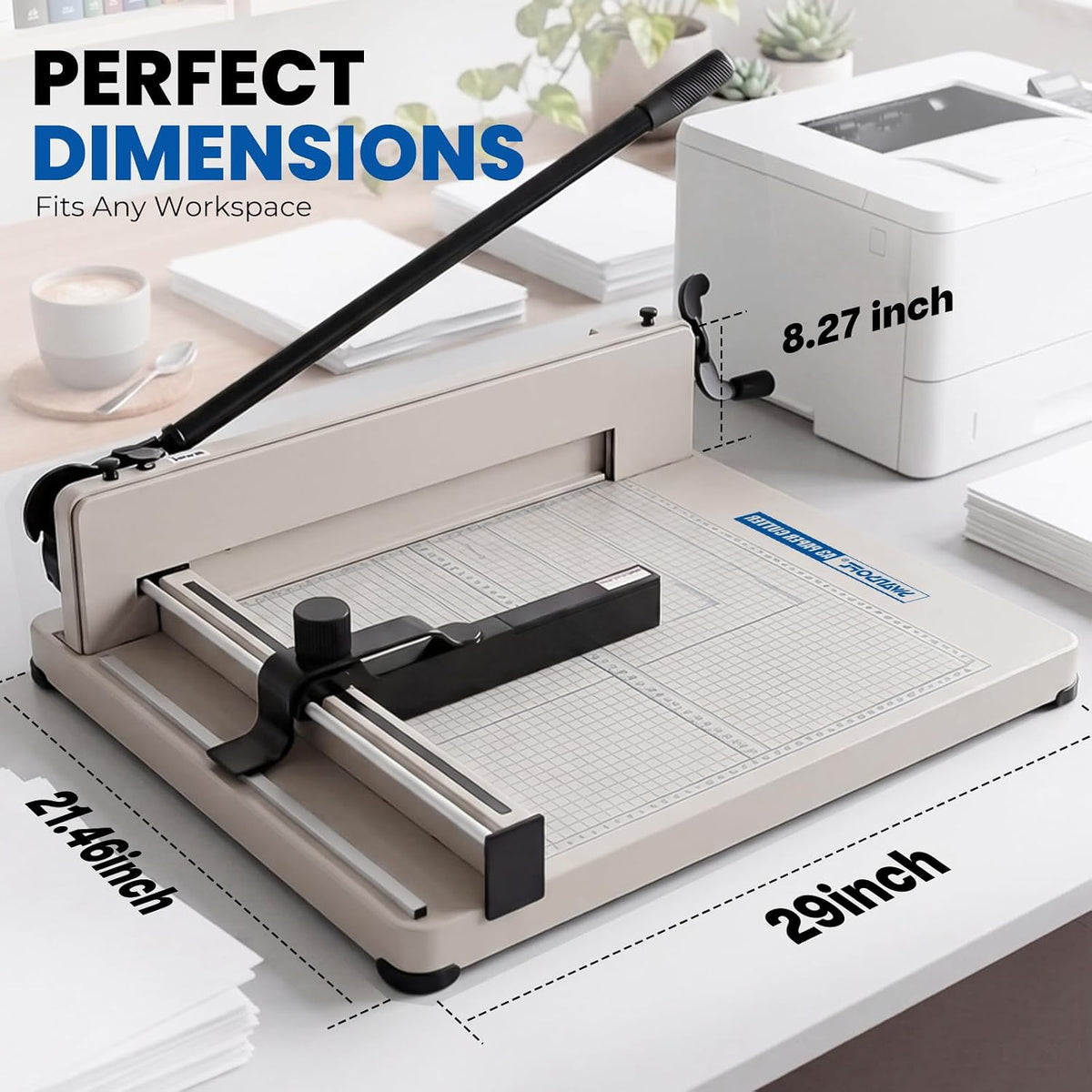 SWANSOFT 17" Heavy Duty Guillotine Paper Cutter A3 Industrial Stack Trimmer