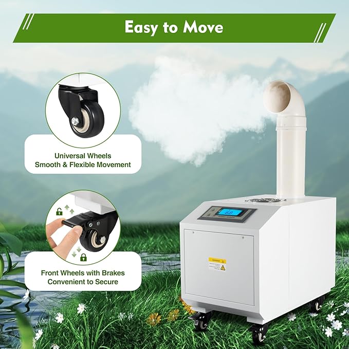 Ultrasonic Industrial Agricultural Humidifer, 0.79Gal/H Smart Commercial