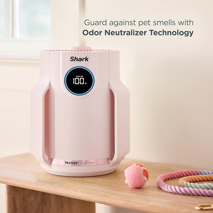 Shark Air Purifier for Home, NeverChange Compact Pro, for Bedroom, Home Office