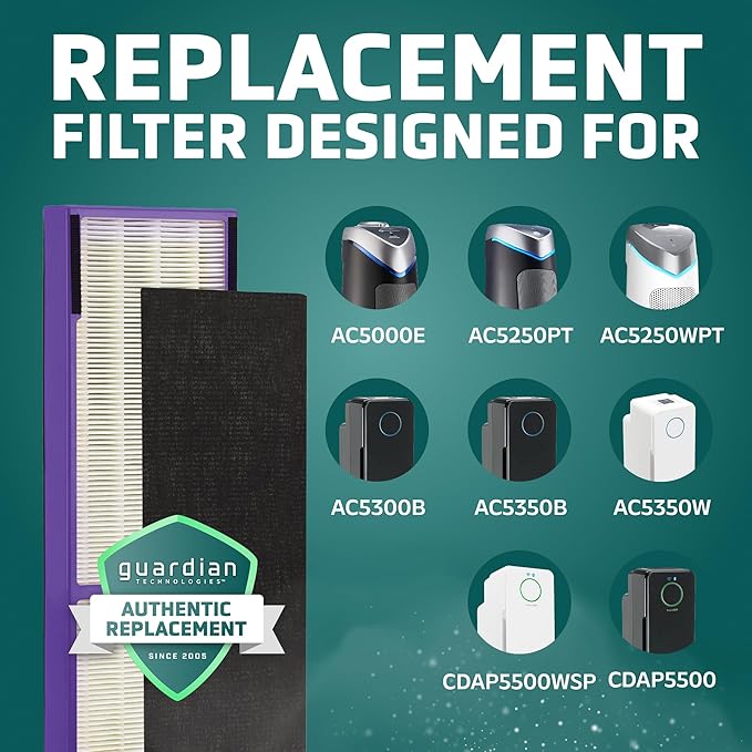 Germ Guardian FLT5250PT True HEPA Genuine Air Purifier Replacement Filter C