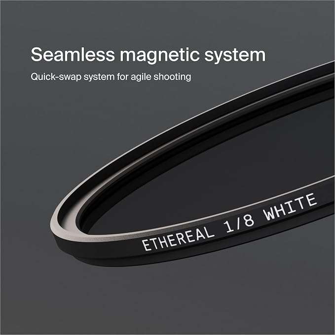 Urth 77mm Magnetic Ethereal White Mist ⅛ Diffusion Lens Filter — Cinematic