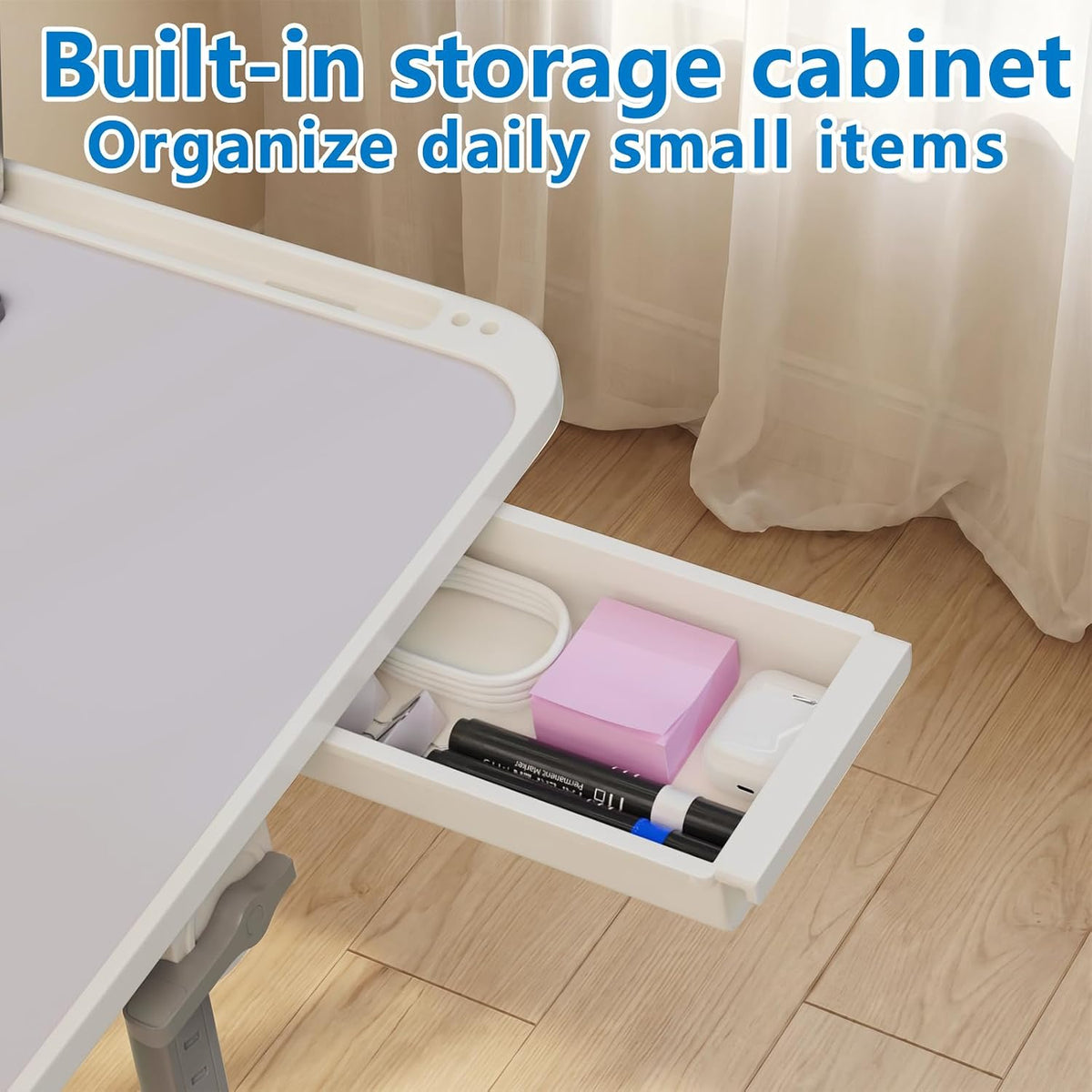 Potuopy Adjustable Laptop Lap Desk, X-Large Foldable Bed Table Tray
