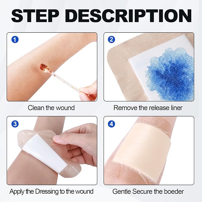 Silicone Foam Dressing 5x5 inch