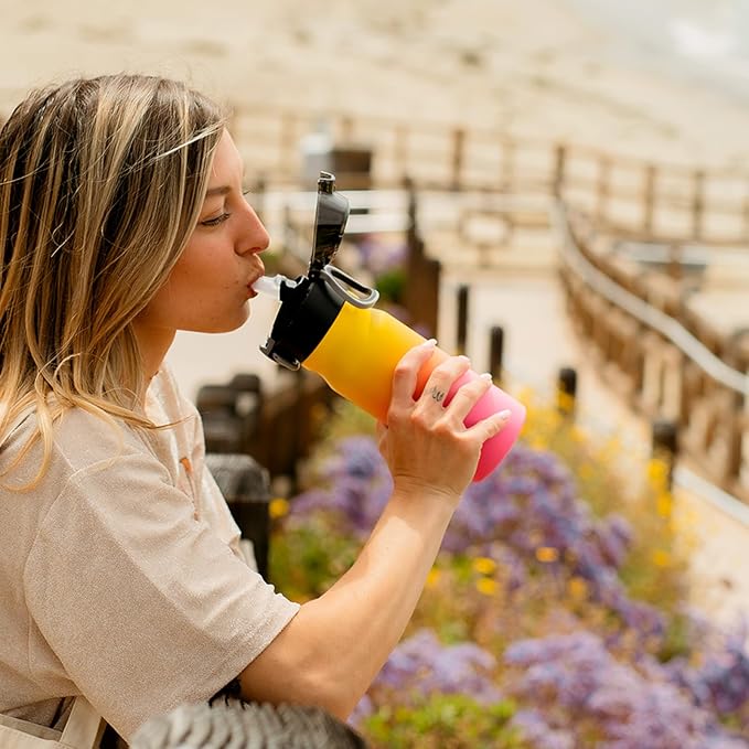 BJPKPK 14 oz Insulated Water Bottle, Stainless Steel Flask | Leak Proof Locking