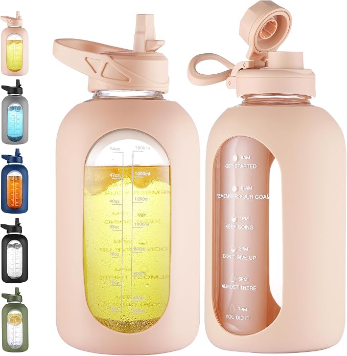 CIVAGO 64 oz Glass Water Bottle