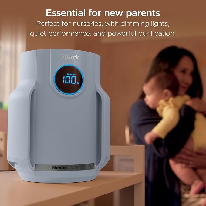 Shark Air Purifier for Home, NeverChange Compact Pro, for Bedroom, Home Office