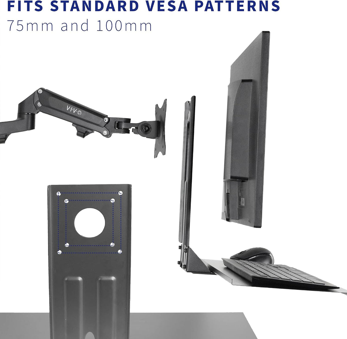 VIVO VESA Mounted 26 x 8 in Keyboard Tray & Mouse Platform