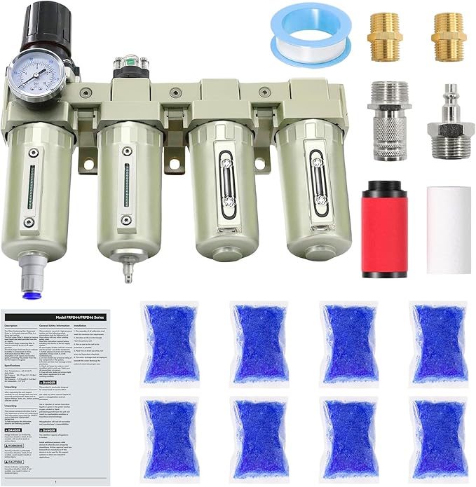 3/4" NPT Industrial Grade 4 Stage Air-Dryer-for-Compressor,