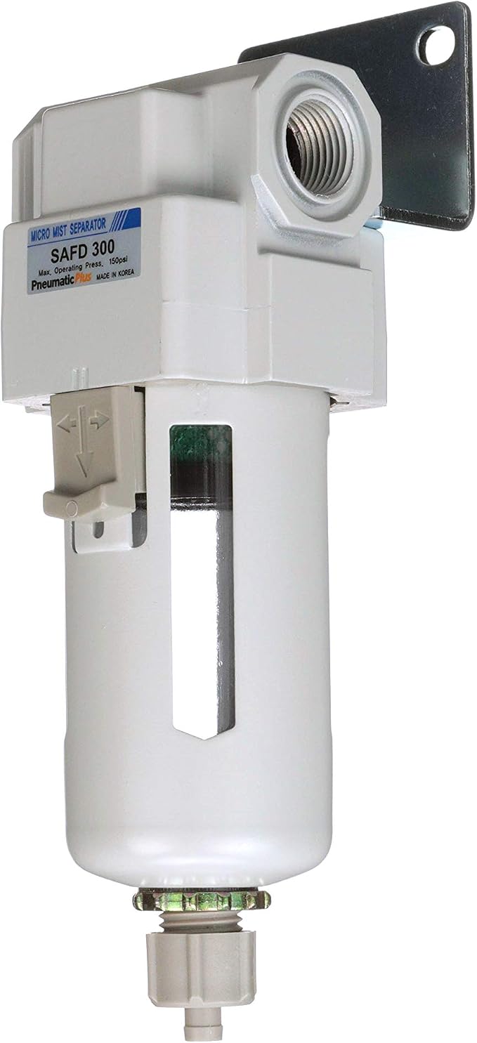PneumaticPlus SAFD300-N03B Compressed Air Coalescing Filter, 0.01 Micron 3/8"