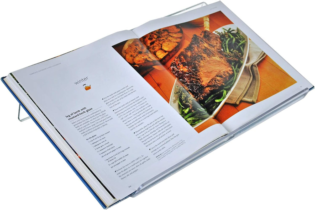 Azar Displays - 515542 - Acrylic Book Stand Holder 3/16" Thick, Size: 18"W x 12"D x 5"H