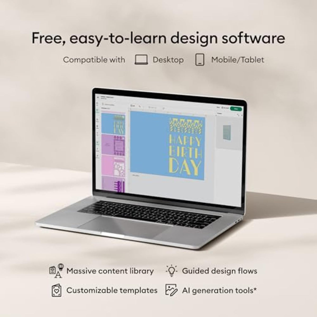 Cricut Joy™ 2 Essential Bundle + Digital Content, Blue