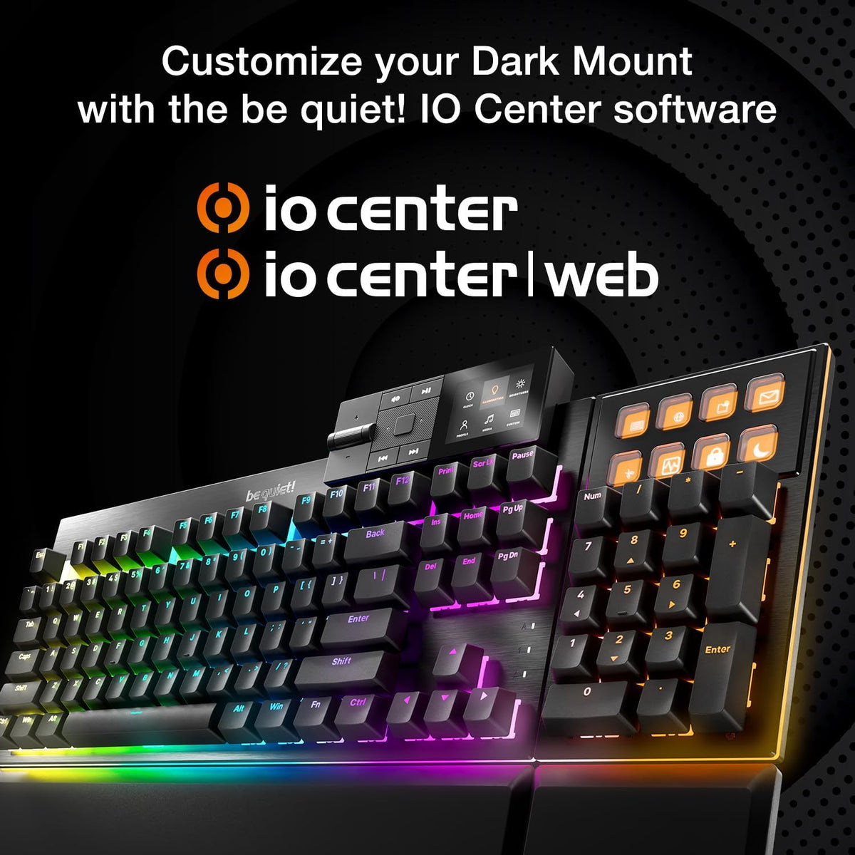 be quiet! Dark Mount Tactile, Gaming Keyboard, Mechanical Silent Switches